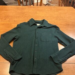 Faherty legend sweater shirt forest gingham M